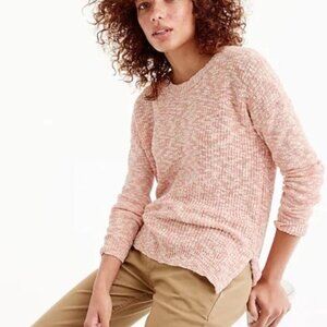 J. Crew Marled Lightweight Crewneck Sweater in Dusty Rose Pink Size XS